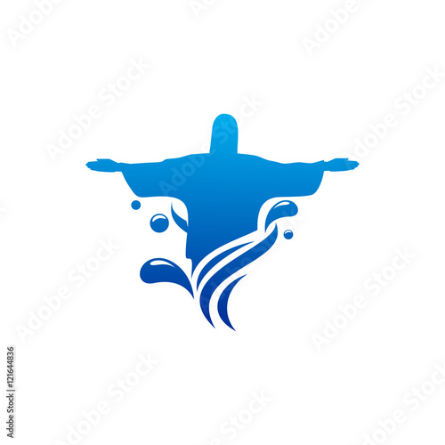 Jesus Christ Water Logo