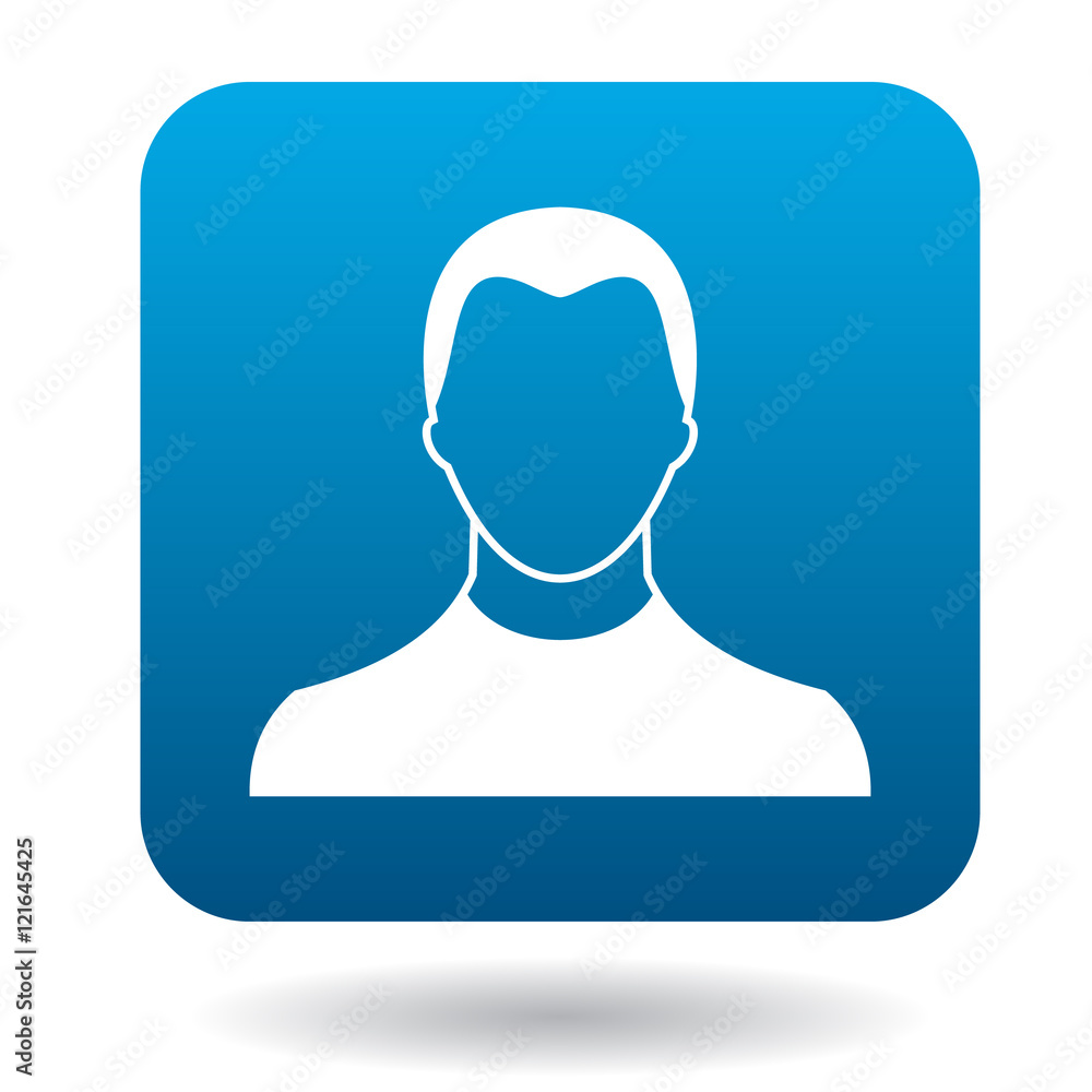 Teenager avatar simple icon Royalty Free Vector Image