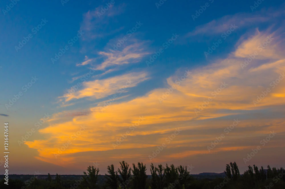 Fototapeta premium landscape with dramatic light