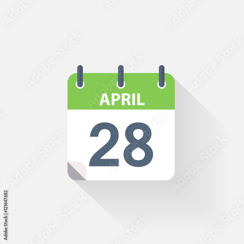 28 april calendar icon