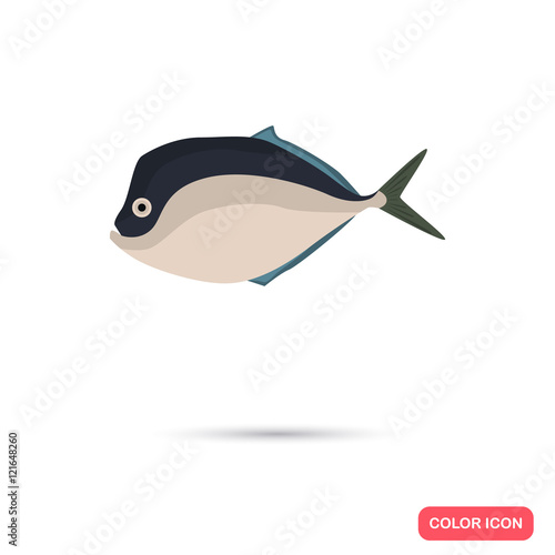 Moonfish color flat icon