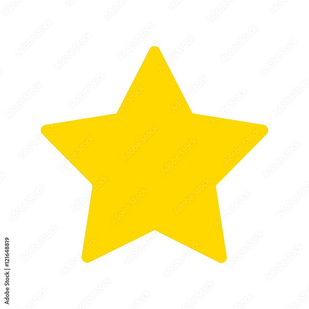 Yellow star vector Stock Vector | Adobe Stock