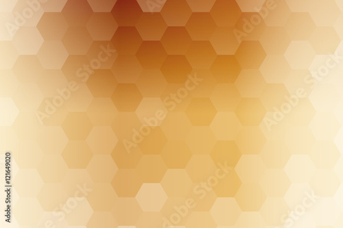 fantasy hexagons on a brown color background. vector