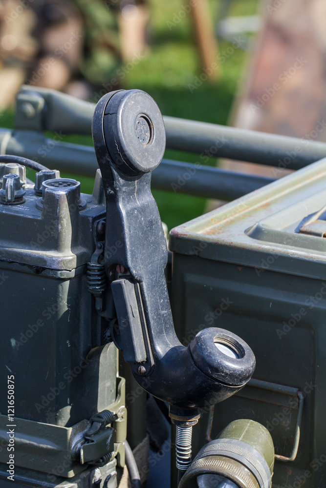 Fototapeta premium Téléphone militaire de la seconde guerre