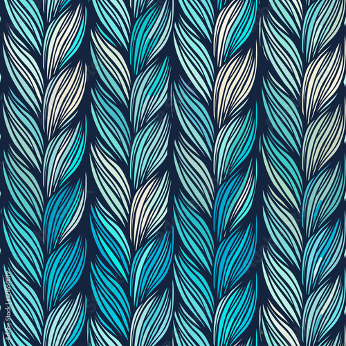 Seamless pattern of braids.