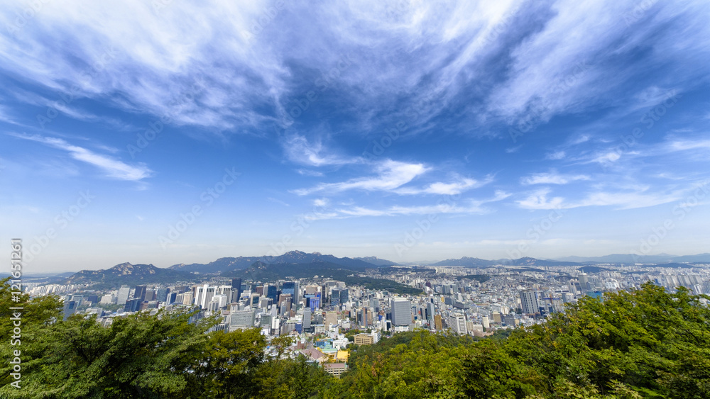 Fototapeta premium Seoul, South Korea city skyline.