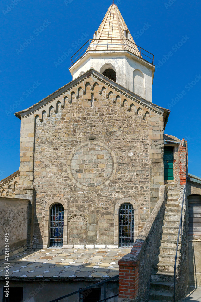 Corniglia. The Old Church.