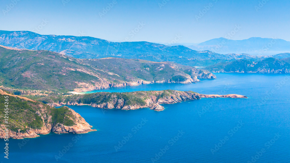 Corsica. Corse-du-Sud, Piana region landscape