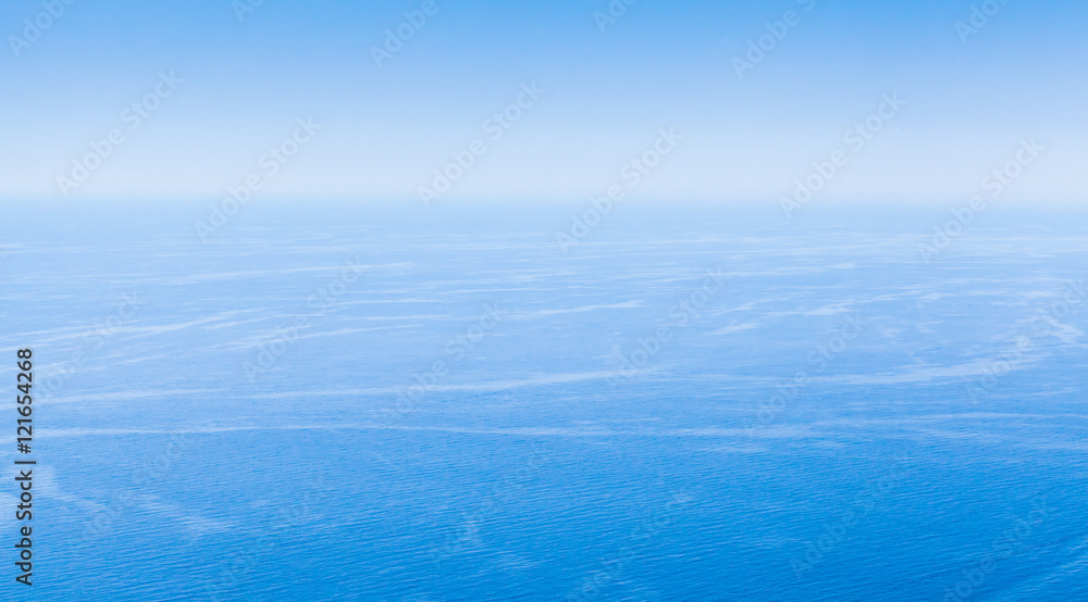Empty seascape with clear blue sky Empty seascape with clear blue sky