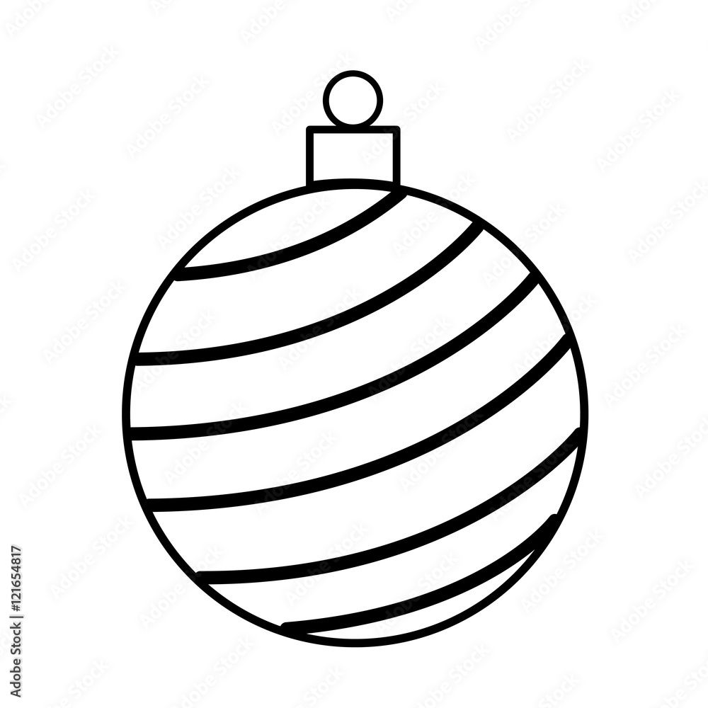 christmas ball decoration isolated icon vector illustration design christmas ball decoration isolated icon vector illustration design