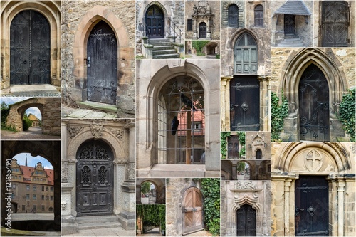 collection of historic doors