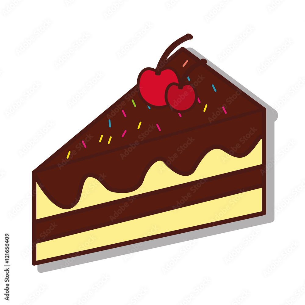 delicious sweet cake icon vector illustration design delicious sweet cake icon vector illustration design