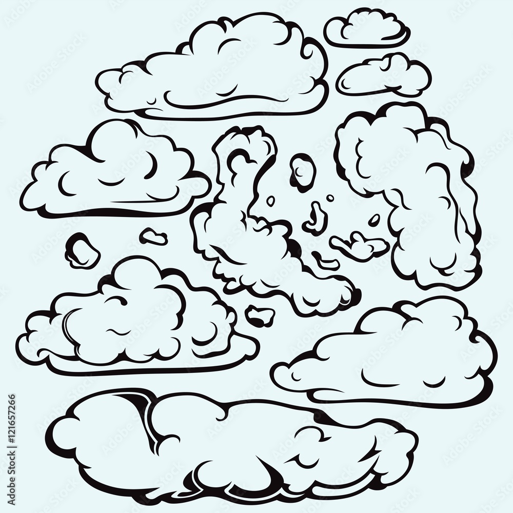 Fototapeta premium Sky with cloud closeup