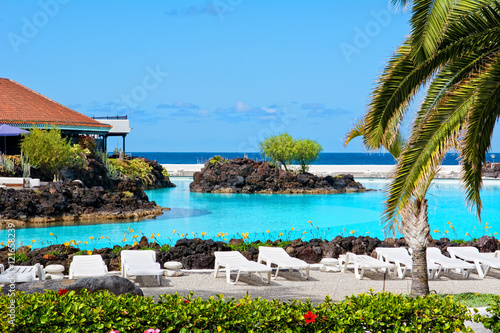 Beautifully designed saltwater pools in Puerto de la Cruz, Tenerife