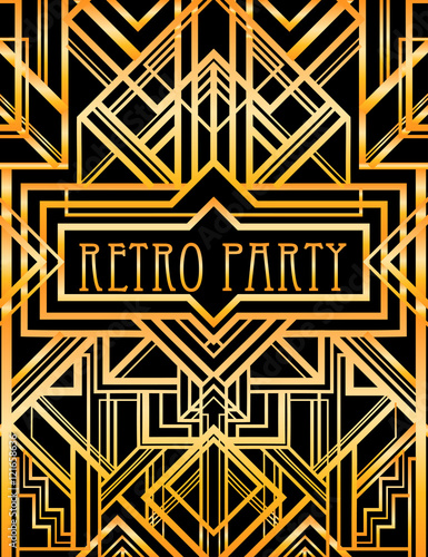 Photography Vintage background. Retro style seamless pattern of 1920s