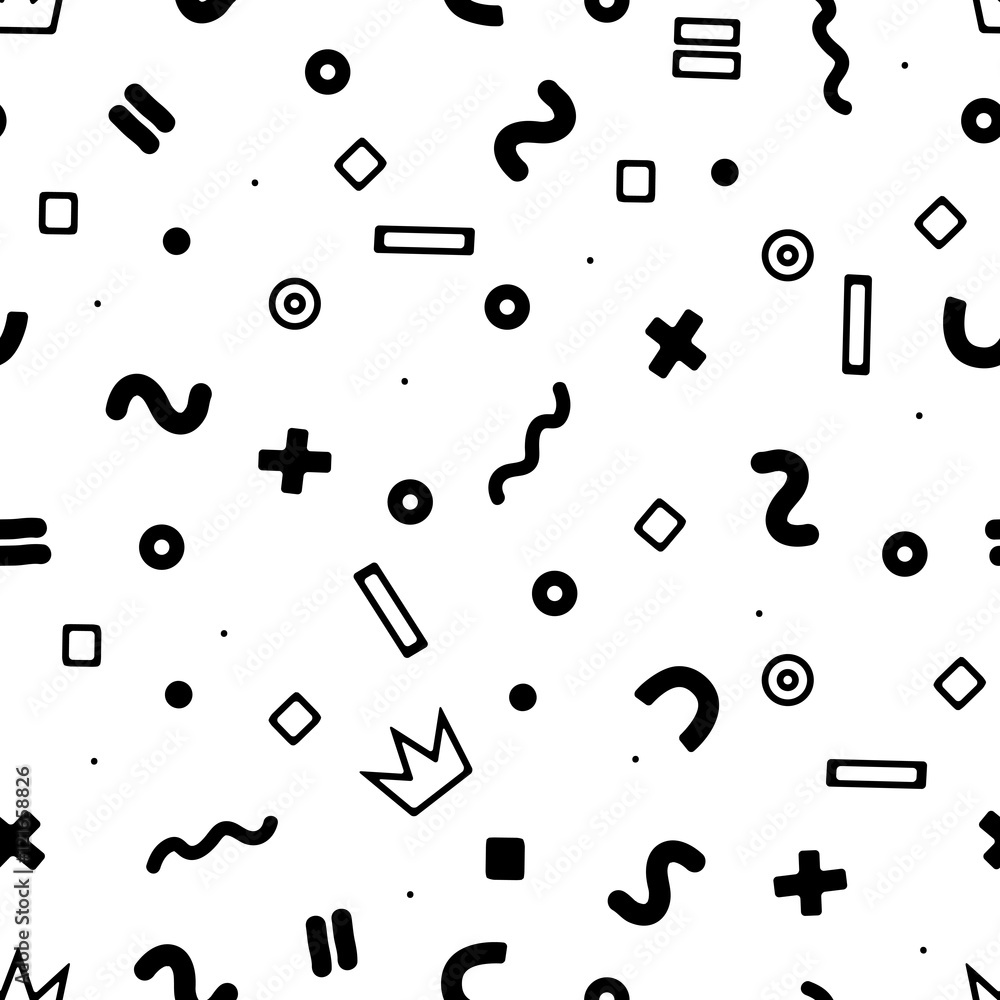 Geometric Doodle Seamless Pattern Geometric Doodle Seamless Pattern