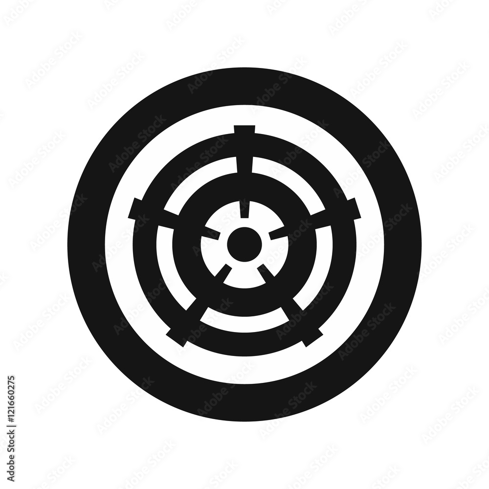 Car wheel icon in simple style on a white background vector illustration Car wheel icon in simple style on a white background vector illustration