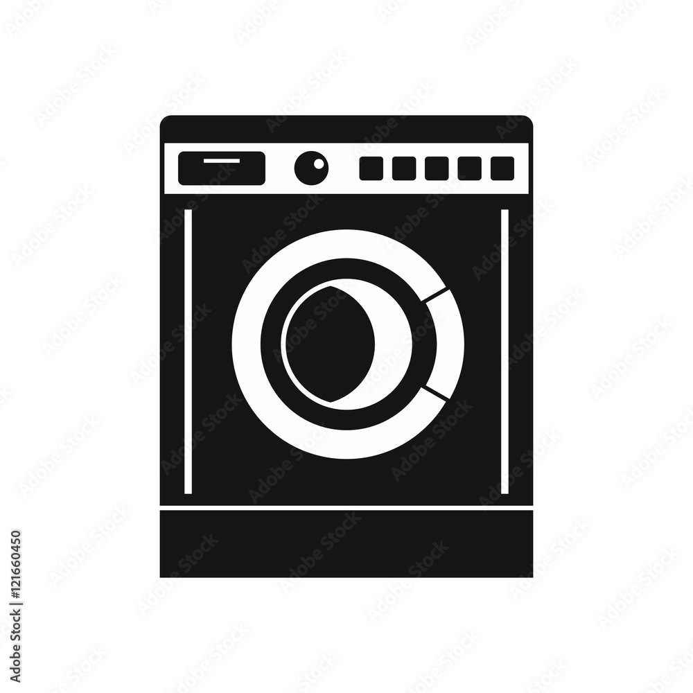 Washing machine icon in simple style on a white background vector illustration