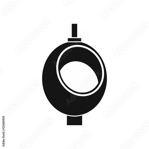 Urinal or chamber pot for men icon in simple style on a white background vector illustration