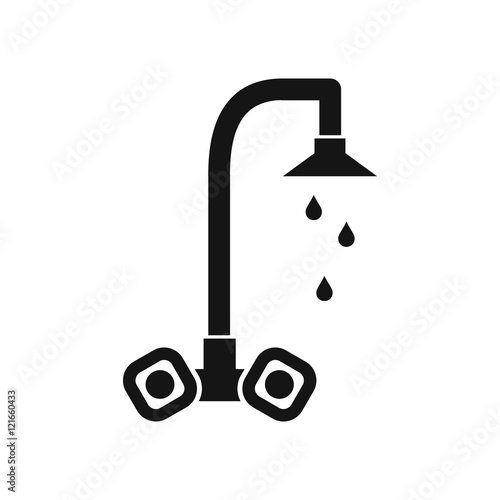 Dripping tap icon in simple style on a white background vector illustration