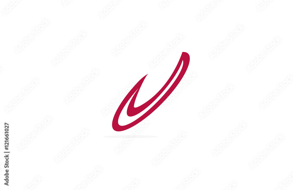 Obraz premium v check business logo