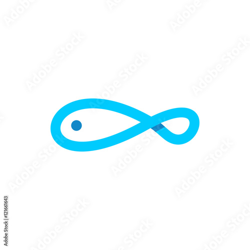 Wallpaper Mural Infinity Fish Logo Vector Image Icon Torontodigital.ca