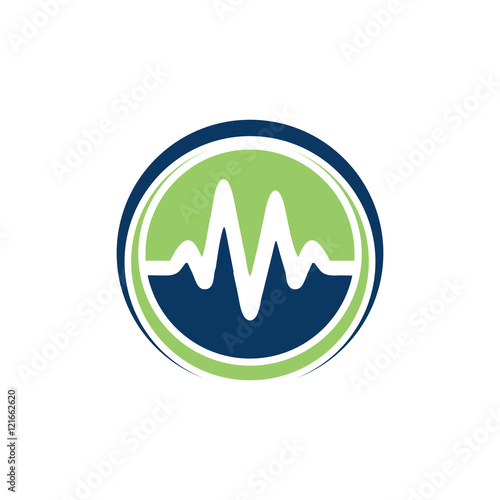 M Wave Logo Vector Image Icon