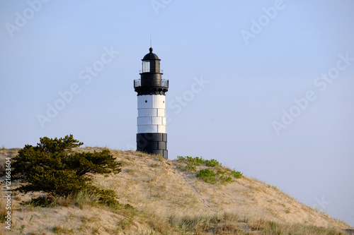 Big Sable Point Lighthouse in dunes  built in 1867