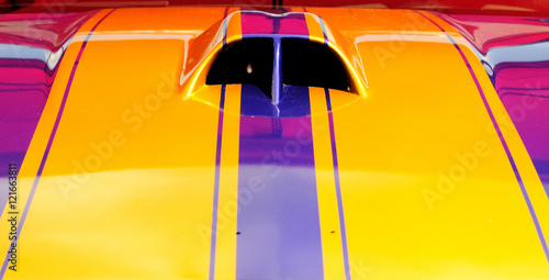 hood of sport car