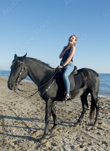 woman and horse