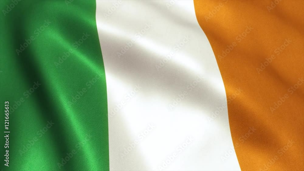 Ireland Flag. Seamless Looping Animation. 4K High Definition Video Ireland Flag. Seamless Looping Animation. 4K High Definition Video