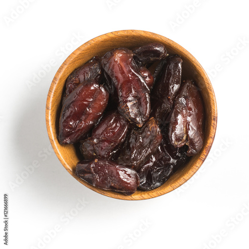 Dried Dates into a bowl. Tamara photo