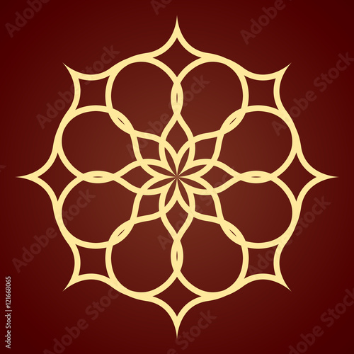 Abstract pattern illustration in arabian style