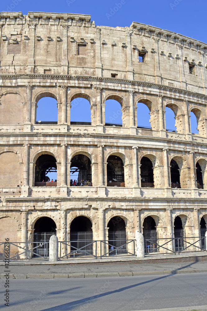 The historical Roman Colosseum Amphitheatre in Rome