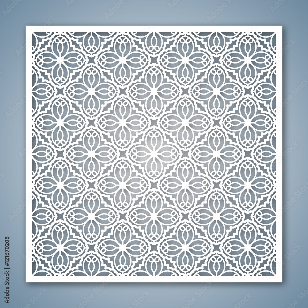Laser cutting template for greeting cards Stock Vector | Adobe Stock