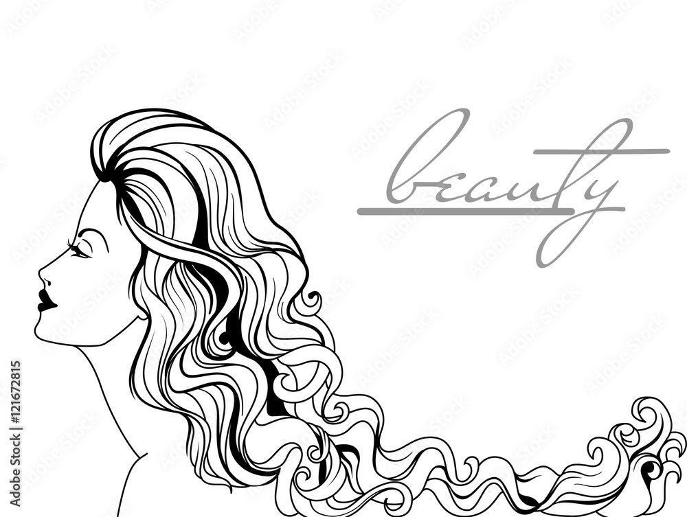 Beautiful young woman portrait Beautiful young woman portrait