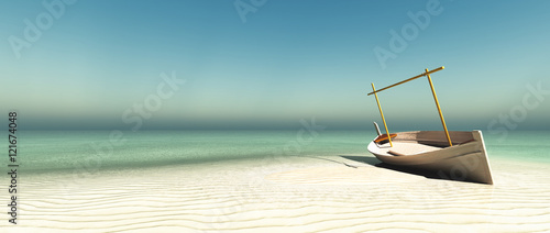 traditional boat  in the balearic islands photo