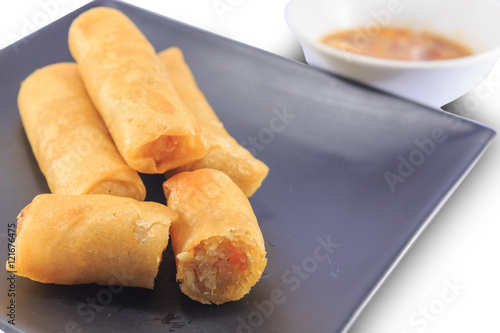 Spring rolls are one of the vegetarian food