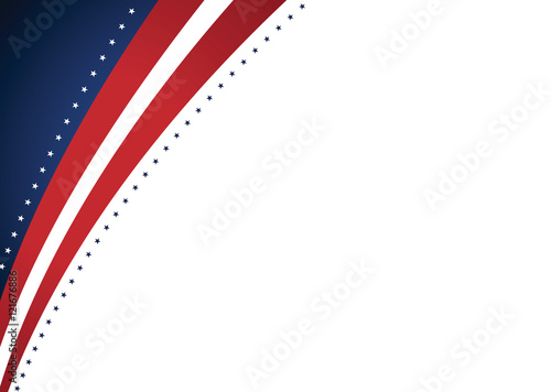 American Abstract Presidential Elections Stars and Stripes Background