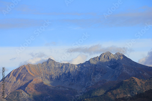 panoramic view of italian mountains
