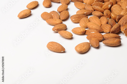 almond on white