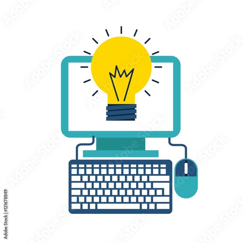 online education concept icon vector illustration design