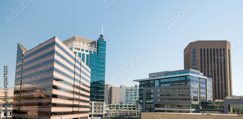 Close up skyline of downtown Boise Idaho