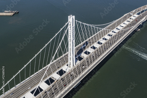 San Francisco Oakland Bay Bridge Aerial