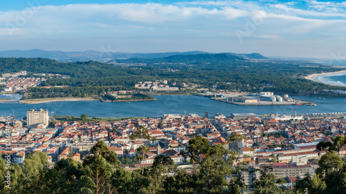 Aerial view on the center of Viana do Castelo © homydesign
