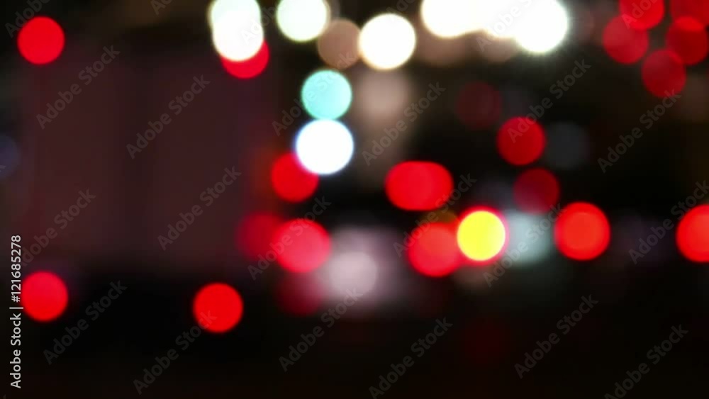 Traffic in the night city. Avenue Time-Lapse in Nighttime. Heavy traffic flowing blurred motion. Dark. Dolly zoom out shot Traffic in the night city. Avenue Time-Lapse in Nighttime. Heavy traffic flowing blurred motion. Dark. Dolly zoom out shot