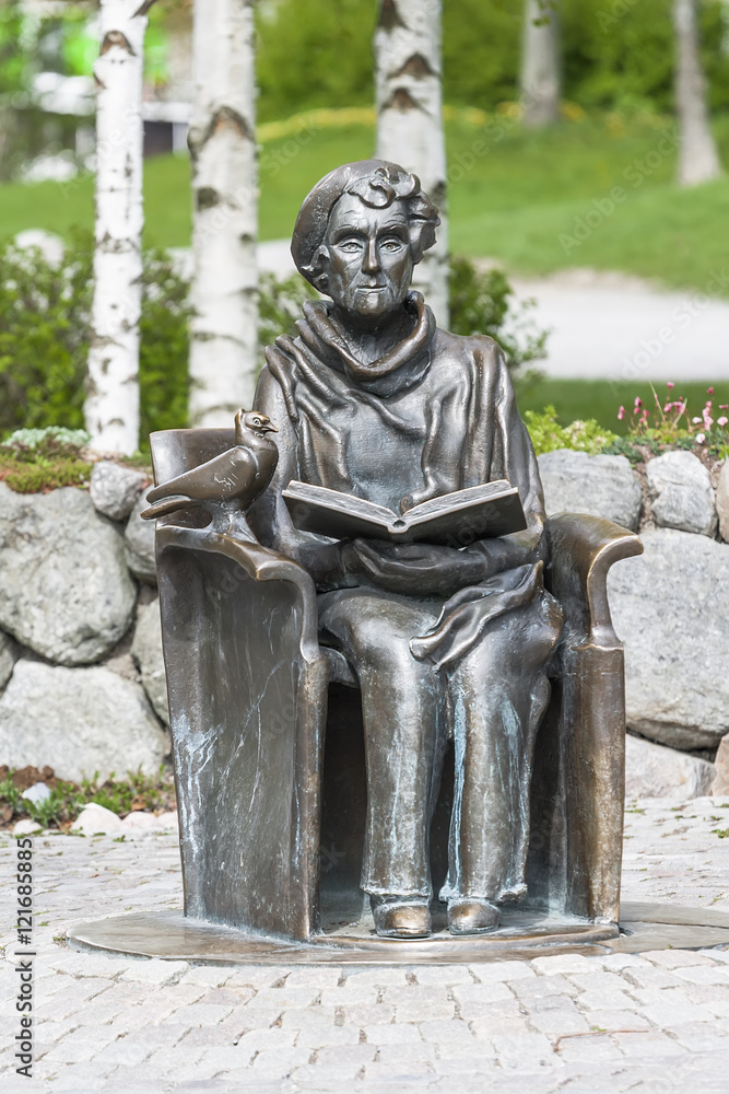 Fototapeta premium Monument to the writer Astrid Lindgren