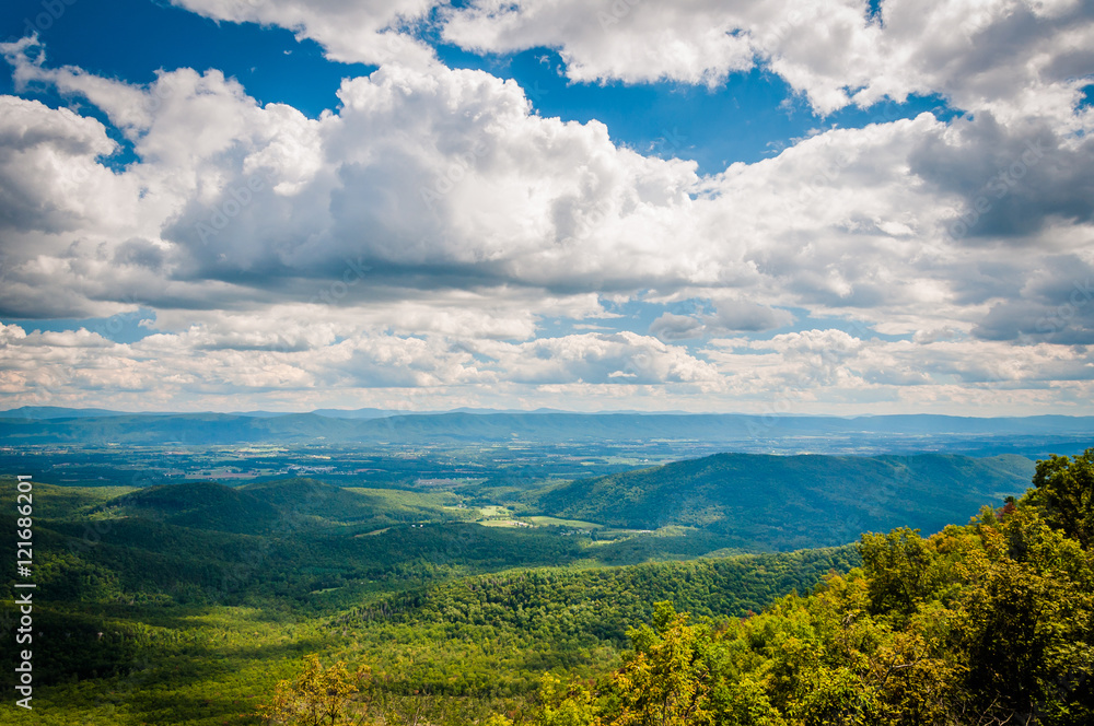 View of the Shenandoah Valley and Appalachian Mountains from the View of the Shenandoah Valley and Appalachian Mountains from the
