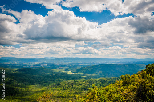 View of the Shenandoah Valley and Appalachian Mountains from the © jonbilous