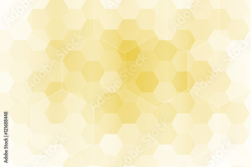 gold color hexagon wallpaper. vector